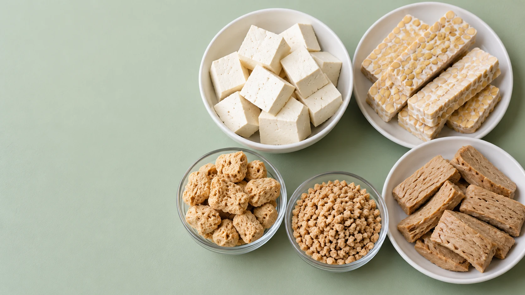 Plant-based protein foods collection